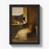 Lady at the Window with a Spinning Wheel by Friedrich Loos - thumbnail_1_bf_673cb8d25e0c5e198f5ec635